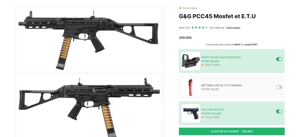 ea product page upsell